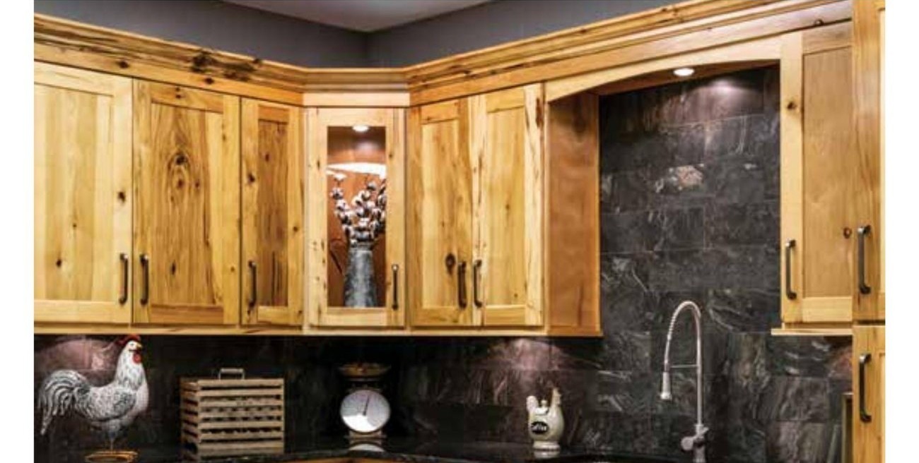 Hickory Shaker kitchen