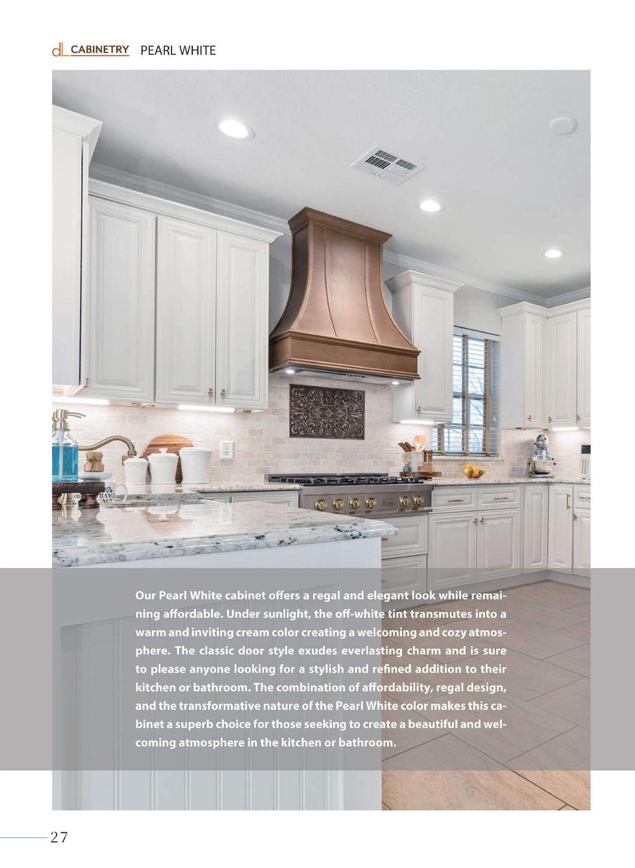 Pearl White kitchen
