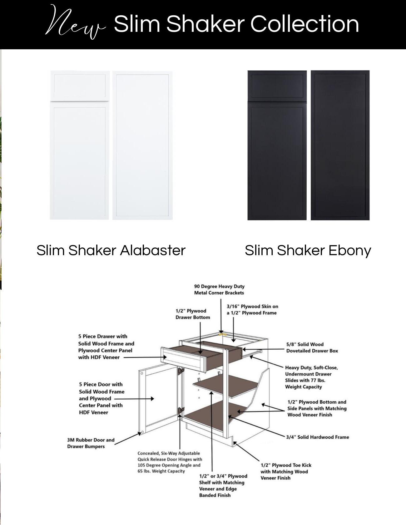 Slim Shaker Collection kitchen